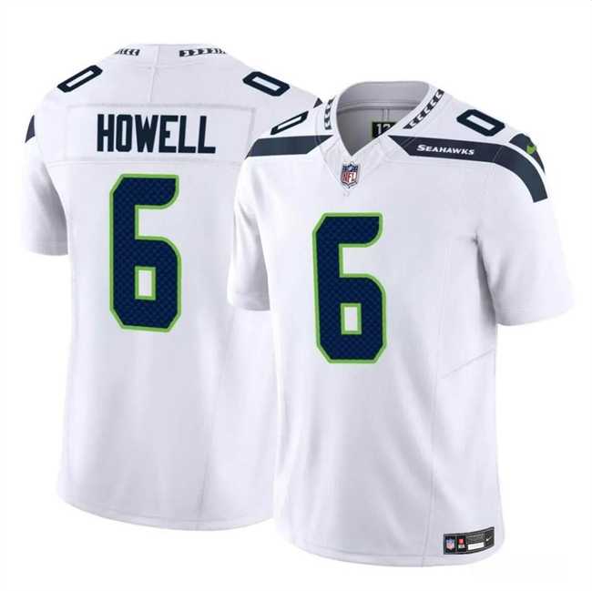 Men & Women & Youth Seattle Seahawks #6 Sam Howell White 2023 F.U.S.E. Vapor Limited Football Stitched Jersey->seattle seahawks->NFL Jersey